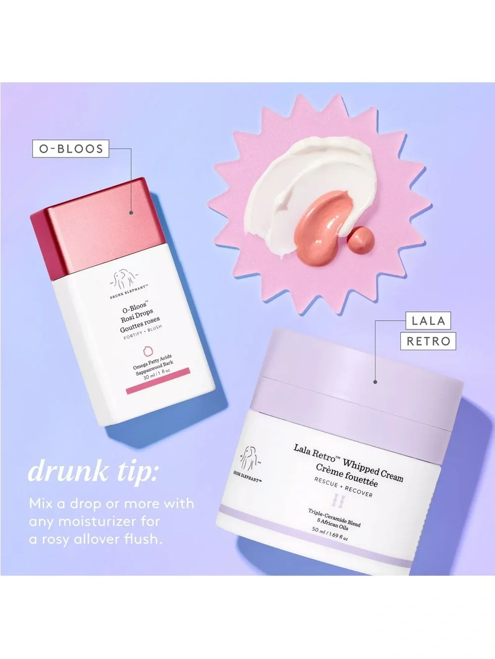 Drunk Elephant O-Bloos Rosi Drops 1oz
